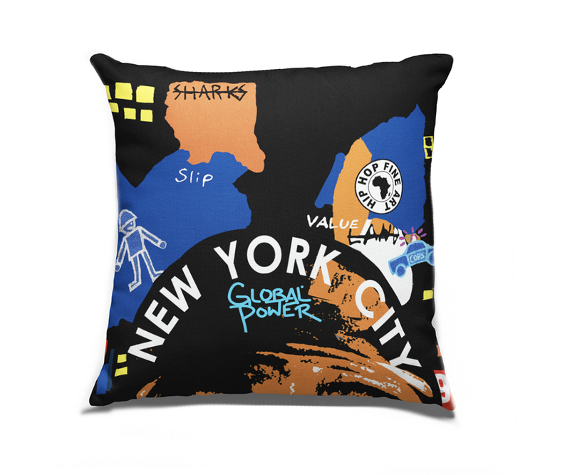 NYC B. Fly Throw Pillow