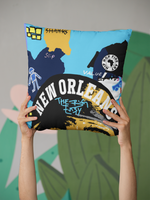 New Orleans B. Fly Throw Pillow