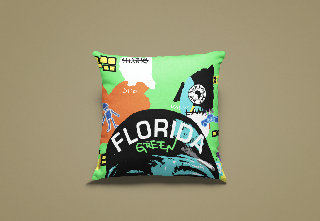 Florida B. Fly Throw Pillow